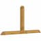Ekena Millwork Portland Rough Sawn Timber Gable Bracket, Western Red Cedar, 108"W x 54"H x 6"D x 6"F, 12/12 Pitch GBW108X54X0606POR00RWR - alternate 3